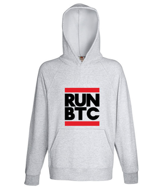 Krótki, konkretny przekaz - Bluza z nadrukiem - Kryptowaluty - bitcoin - Męska z kapturem
