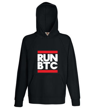 Krótki, konkretny przekaz - Bluza z nadrukiem - Kryptowaluty - bitcoin - Męska z kapturem
