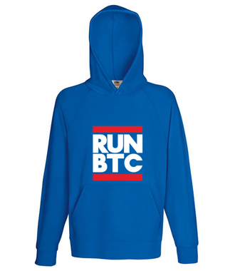 Krótki, konkretny przekaz - Bluza z nadrukiem - Kryptowaluty - bitcoin - Męska z kapturem