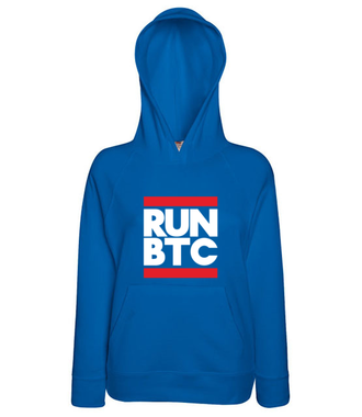 Krótki, konkretny przekaz - Bluza z nadrukiem - Kryptowaluty - bitcoin - Damska z kapturem