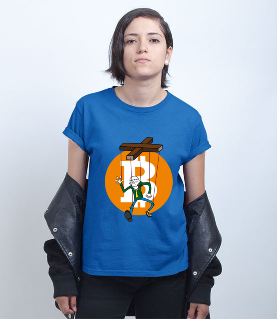 Humor krypto maniaka koszulka z nadrukiem bitcoin kryptowaluty kobieta jipi pl 1862 73