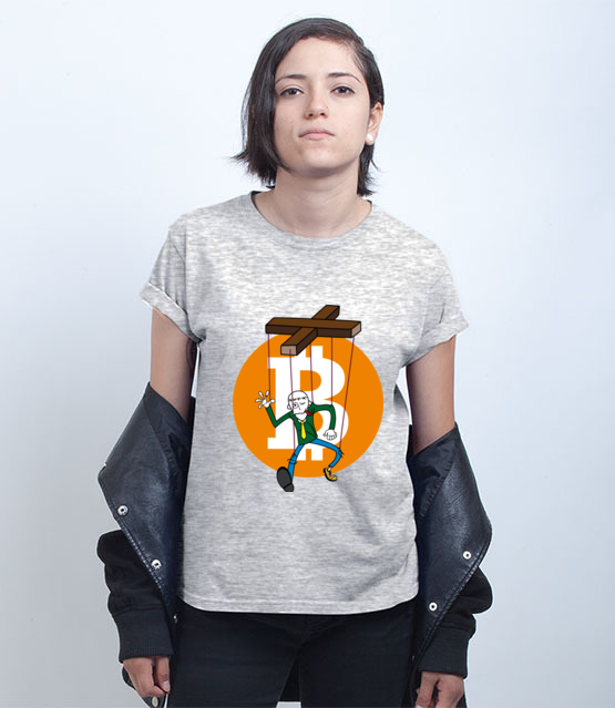 Humor krypto maniaka koszulka z nadrukiem bitcoin kryptowaluty kobieta jipi pl 1862 75