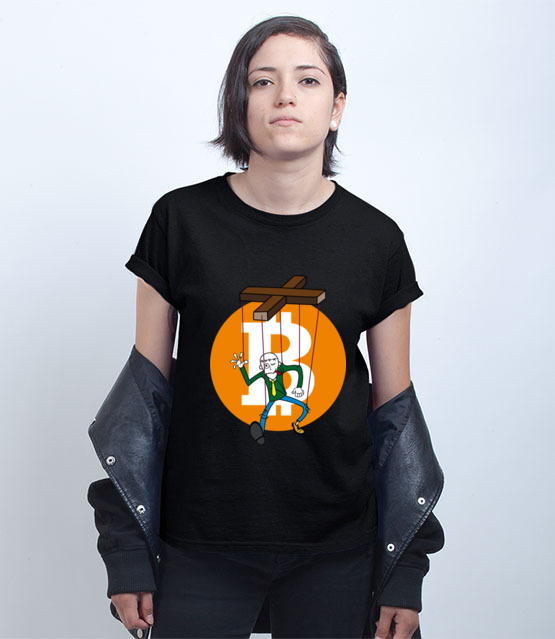 Humor krypto maniaka koszulka z nadrukiem bitcoin kryptowaluty kobieta jipi pl 1863 70