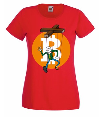 Humor krypto maniaka - Koszulka z nadrukiem - Kryptowaluty - bitcoin - Damska