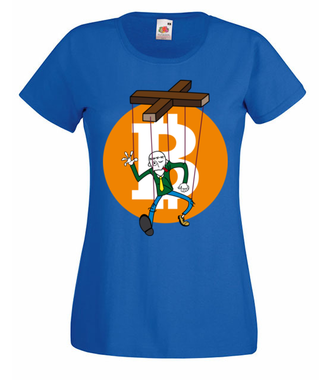Humor krypto maniaka - Koszulka z nadrukiem - Kryptowaluty - bitcoin - Damska