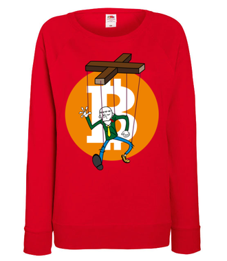 Humor krypto maniaka - Bluza z nadrukiem - Kryptowaluty - bitcoin - Damska