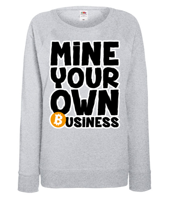 Niech wszyscy wiedza bluza z nadrukiem kryptowaluty bitcoin kobieta jipi pl 1864 118