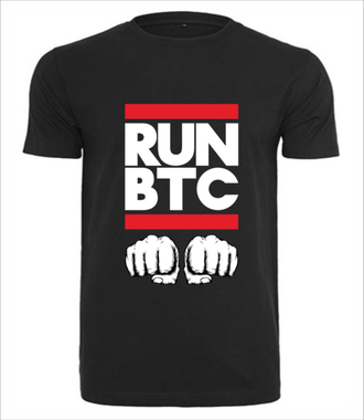 Krypto pozdrowienie - Koszulka z nadrukiem - Bitcoin - Kryptowaluty - Męska