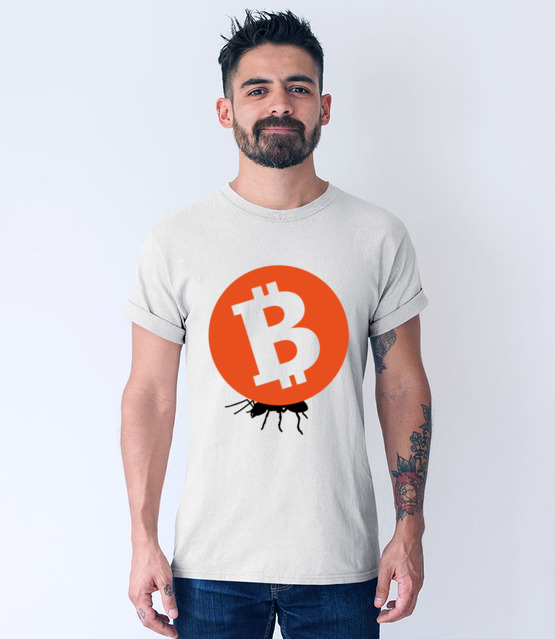 Grosz do grosza koszulka z nadrukiem bitcoin kryptowaluty mezczyzna jipi pl 1870 53