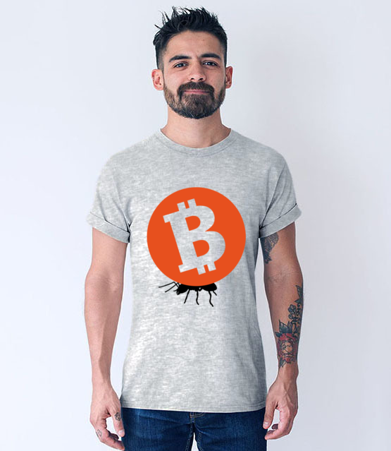 Grosz do grosza koszulka z nadrukiem bitcoin kryptowaluty mezczyzna jipi pl 1870 57