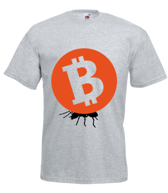 Grosz do grosza koszulka z nadrukiem kryptowaluty bitcoin mezczyzna jipi pl 1870 6