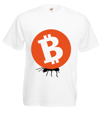 Grosz do grosza - Koszulka z nadrukiem - Bitcoin - Kryptowaluty - Męska