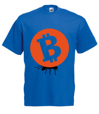 Grosz do grosza - Koszulka z nadrukiem - Bitcoin - Kryptowaluty - Męska