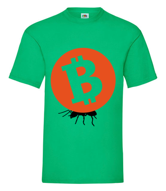 Grosz do grosza - Koszulka z nadrukiem - Kryptowaluty - bitcoin - Męska