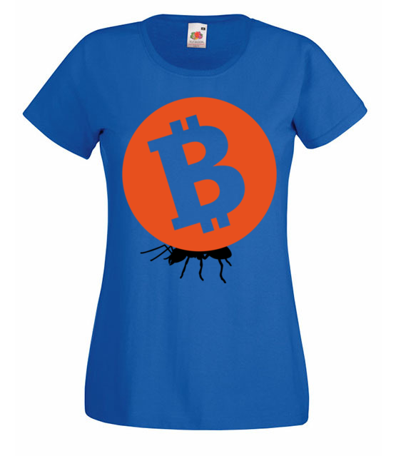 Grosz do grosza koszulka z nadrukiem kryptowaluty bitcoin kobieta jipi pl 1870 61