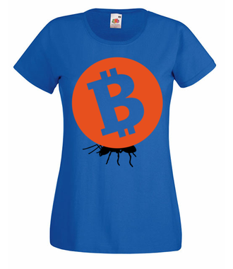 Grosz do grosza - Koszulka z nadrukiem - Kryptowaluty - bitcoin - Damska