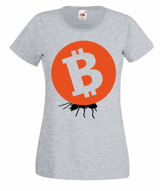 Grosz do grosza - Koszulka z nadrukiem - Kryptowaluty - bitcoin - Damska