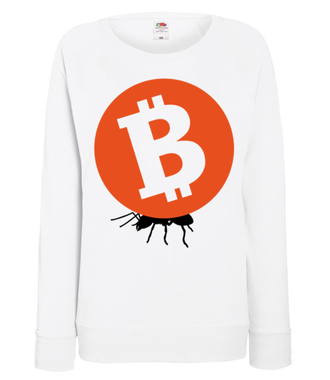 Grosz do grosza - Bluza z nadrukiem - Bitcoin - Kryptowaluty - Damska