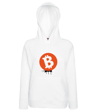 Grosz do grosza - Bluza z nadrukiem - Kryptowaluty - bitcoin - Damska z kapturem