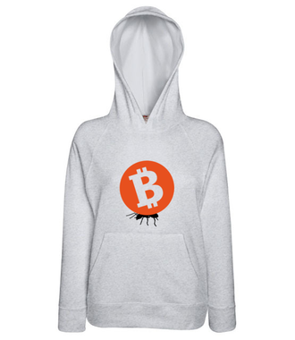 Grosz do grosza - Bluza z nadrukiem - Kryptowaluty - bitcoin - Damska z kapturem