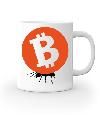 Grosz do grosza - Kubek z nadrukiem - Kryptowaluty - bitcoin - Gadżety
