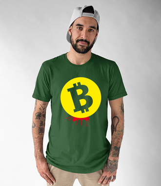 Popracuj i zarobisz - Koszulka z nadrukiem - Kryptowaluty - bitcoin - Męska