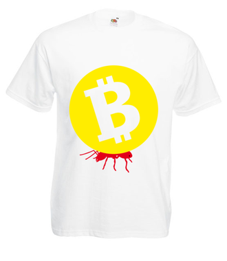 Popracuj i zarobisz - Koszulka z nadrukiem - Kryptowaluty - bitcoin - Męska