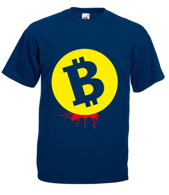 Popracuj i zarobisz - Koszulka z nadrukiem - Kryptowaluty - bitcoin - Męska