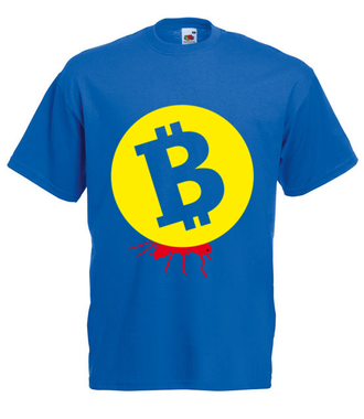 Popracuj i zarobisz - Koszulka z nadrukiem - Kryptowaluty - bitcoin - Męska