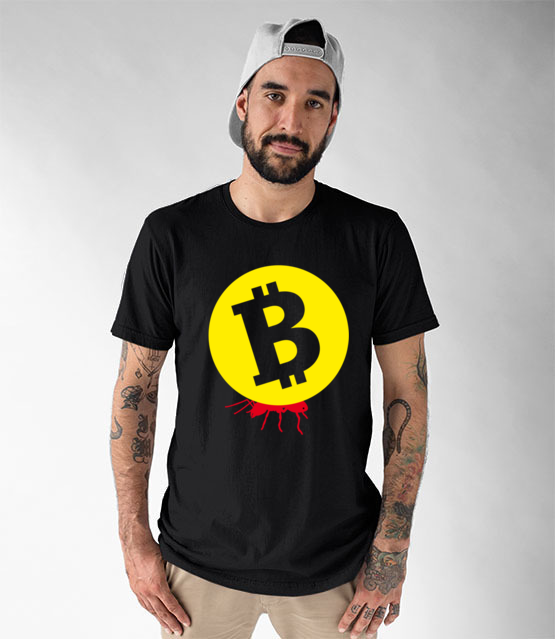 Popracuj i zarobisz koszulka z nadrukiem bitcoin kryptowaluty mezczyzna jipi pl 1871 46