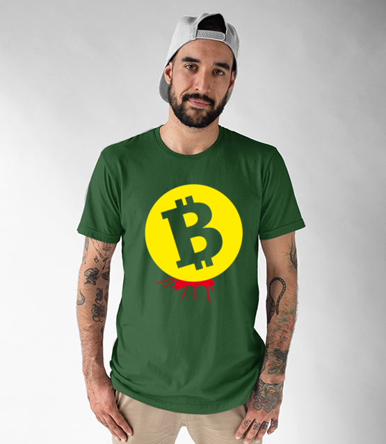 Popracuj i zarobisz koszulka z nadrukiem kryptowaluty bitcoin mezczyzna jipi pl 1871 191