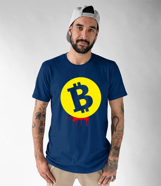 Popracuj i zarobisz koszulka z nadrukiem kryptowaluty bitcoin mezczyzna jipi pl 1871 50