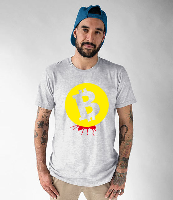 Popracuj i zarobisz koszulka z nadrukiem kryptowaluty bitcoin mezczyzna jipi pl 1871 51