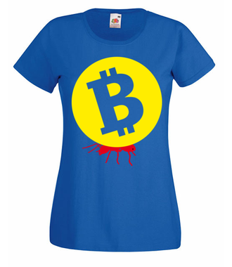Popracuj i zarobisz - Koszulka z nadrukiem - Kryptowaluty - bitcoin - Damska