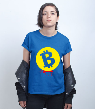 Popracuj i zarobisz - Koszulka z nadrukiem - Kryptowaluty - bitcoin - Damska