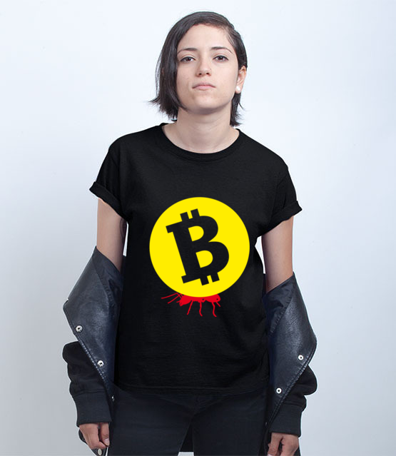 Popracuj i zarobisz koszulka z nadrukiem bitcoin kryptowaluty kobieta jipi pl 1871 70