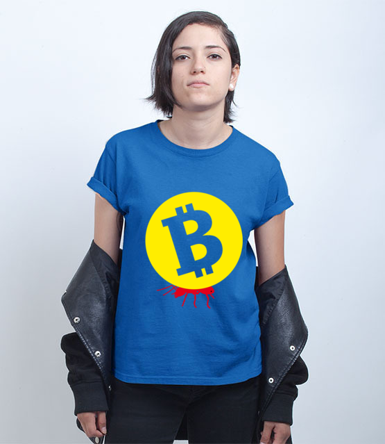 Popracuj i zarobisz koszulka z nadrukiem bitcoin kryptowaluty kobieta jipi pl 1871 73