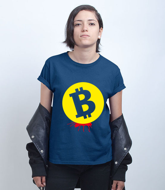 Popracuj i zarobisz koszulka z nadrukiem bitcoin kryptowaluty kobieta jipi pl 1871 74