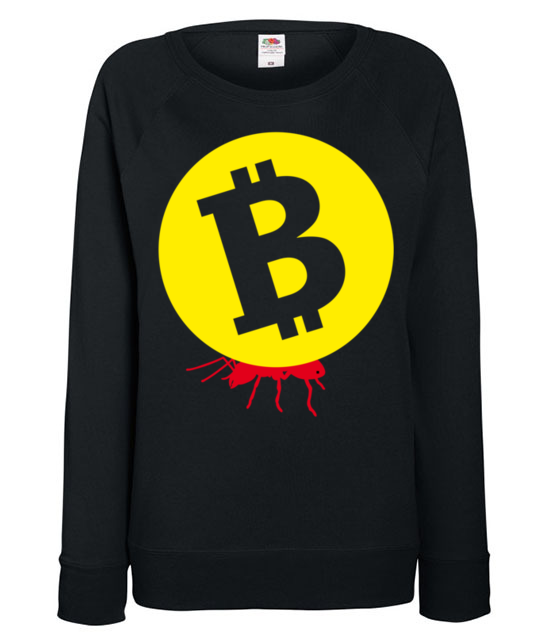 Popracuj i zarobisz bluza z nadrukiem bitcoin kryptowaluty kobieta jipi pl 1871 115