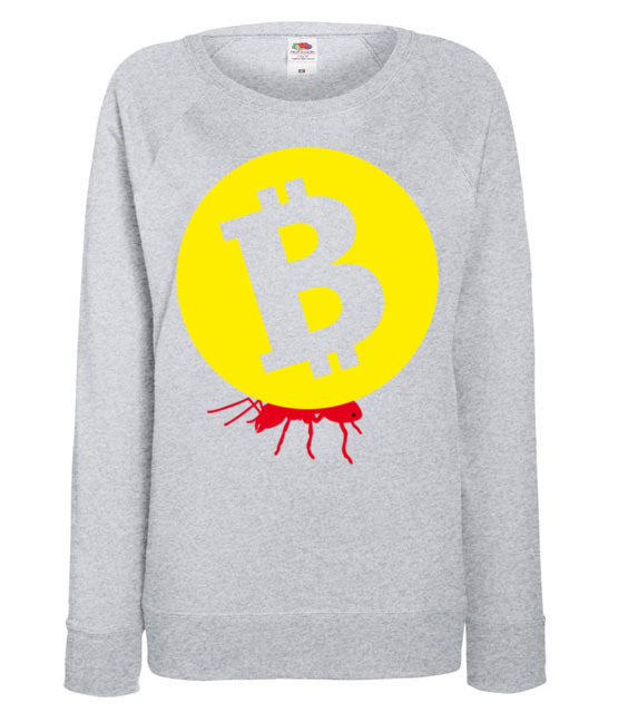 Popracuj i zarobisz bluza z nadrukiem bitcoin kryptowaluty kobieta jipi pl 1871 118