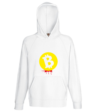 Popracuj i zarobisz - Bluza z nadrukiem - Kryptowaluty - bitcoin - Męska z kapturem