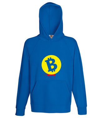 Popracuj i zarobisz - Bluza z nadrukiem - Kryptowaluty - bitcoin - Męska z kapturem