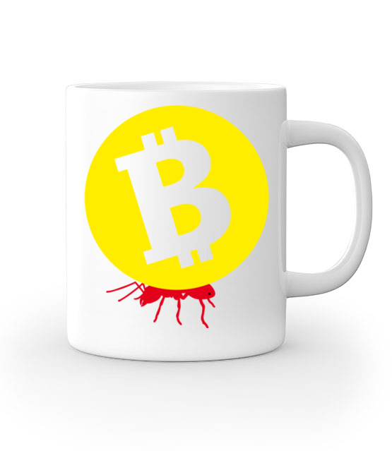Popracuj i zarobisz kubek z nadrukiem kryptowaluty bitcoin gadzety jipi pl 1871 159