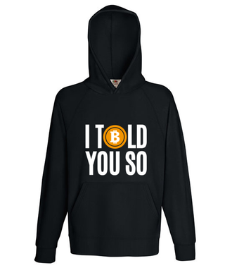 Tak, mówiłeś! - Bluza z nadrukiem - Bitcoin - Kryptowaluty - Męska z kapturem