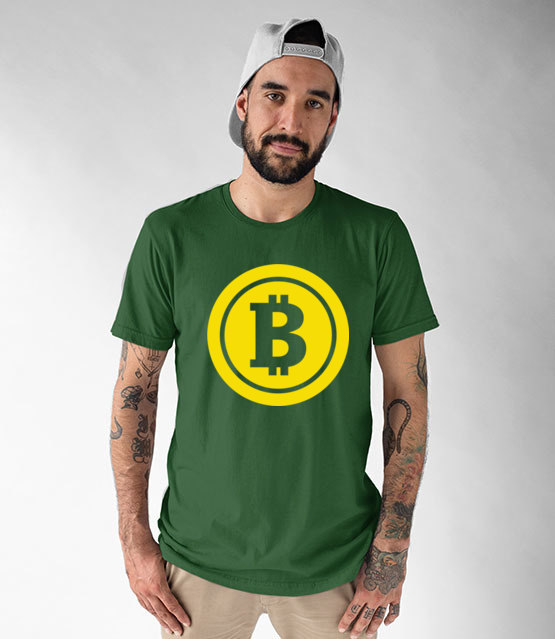 Sloneczny bohater koszulka z nadrukiem bitcoin kryptowaluty mezczyzna jipi pl 1877 191