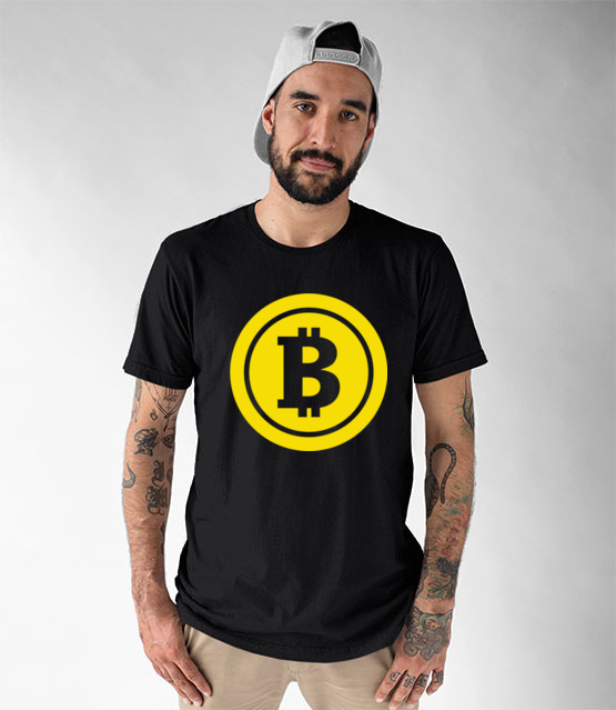 Sloneczny bohater koszulka z nadrukiem bitcoin kryptowaluty mezczyzna jipi pl 1878 46