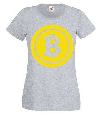 Słoneczny bohater - Koszulka z nadrukiem - Bitcoin - Kryptowaluty - Damska
