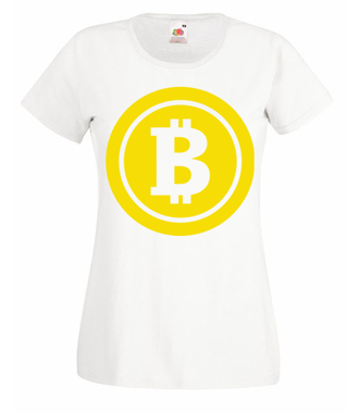 Słoneczny bohater - Koszulka z nadrukiem - Bitcoin - Kryptowaluty - Damska