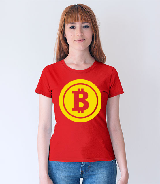 Sloneczny bohater koszulka z nadrukiem bitcoin kryptowaluty kobieta jipi pl 1877 66