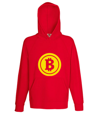 Słoneczny bohater - Bluza z nadrukiem - Kryptowaluty - bitcoin - Męska z kapturem